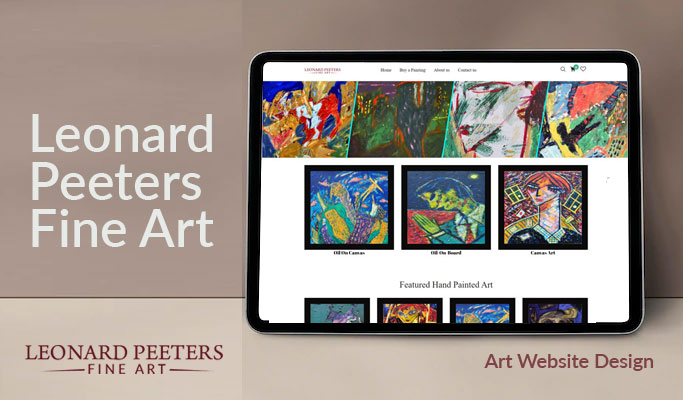 Leonard Peeters Fine Art Website Design